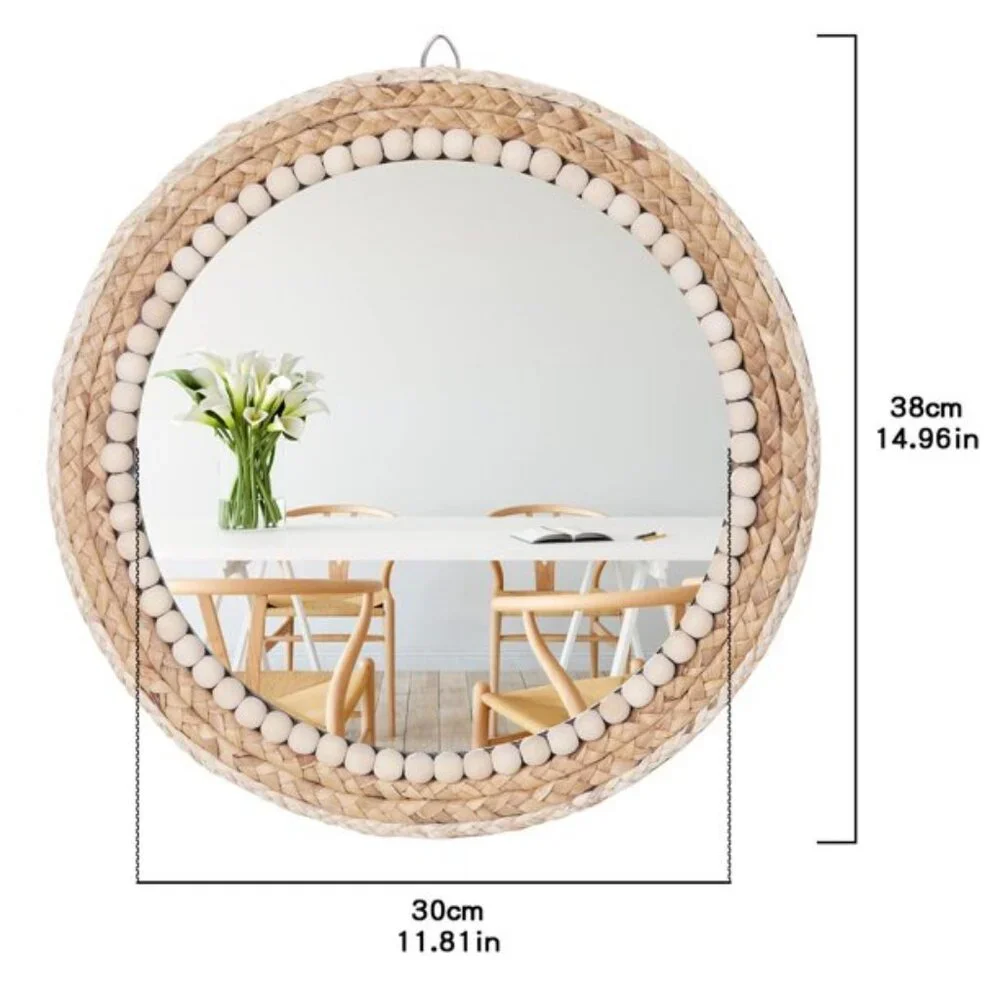 Tropical Homes - Rattan Hanging Mirror